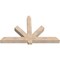 Ekena Millwork Kennewick Smooth Timber Gable Bracket, Douglas Fir, 72"W x 45"H x 5 1/2"D x 5 1/2"F, 15/12 Pitch GBW072X45X0606KEN00SDF - alternate 2